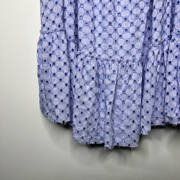 Free People Janie Eyelet Mini Dress Lavender Purple Size XS - Picture 5 of 9
